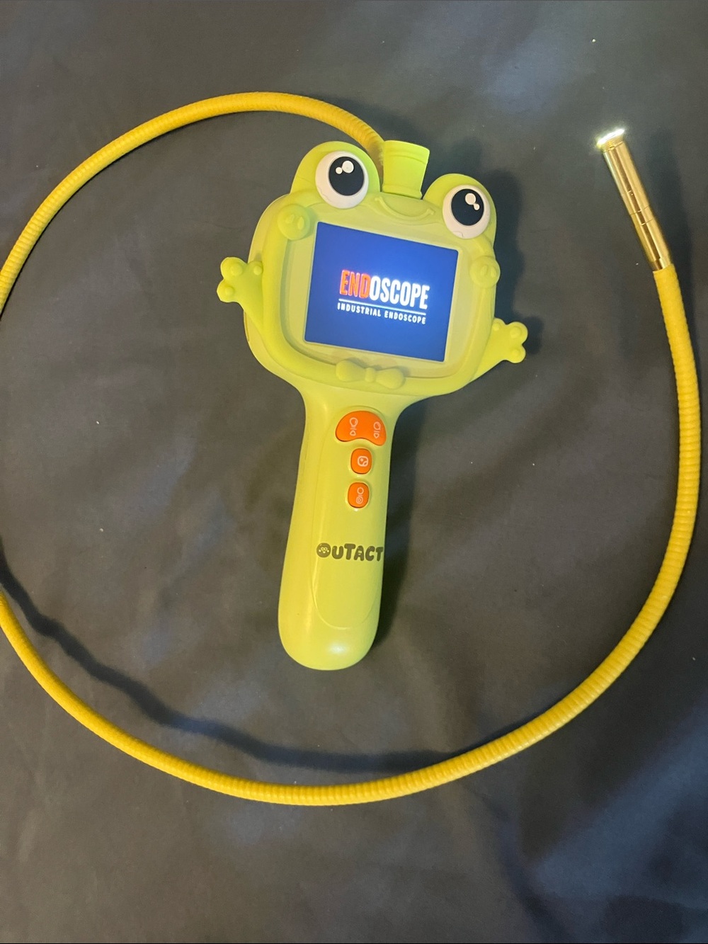 Green Frog Kids Endoscope Toy with Flexible Camera